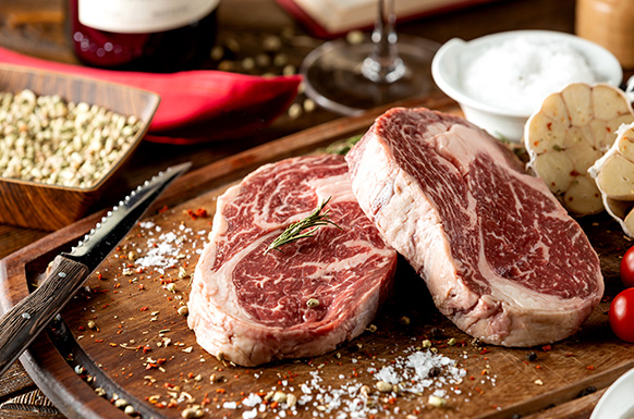 Selección de cortes de carne