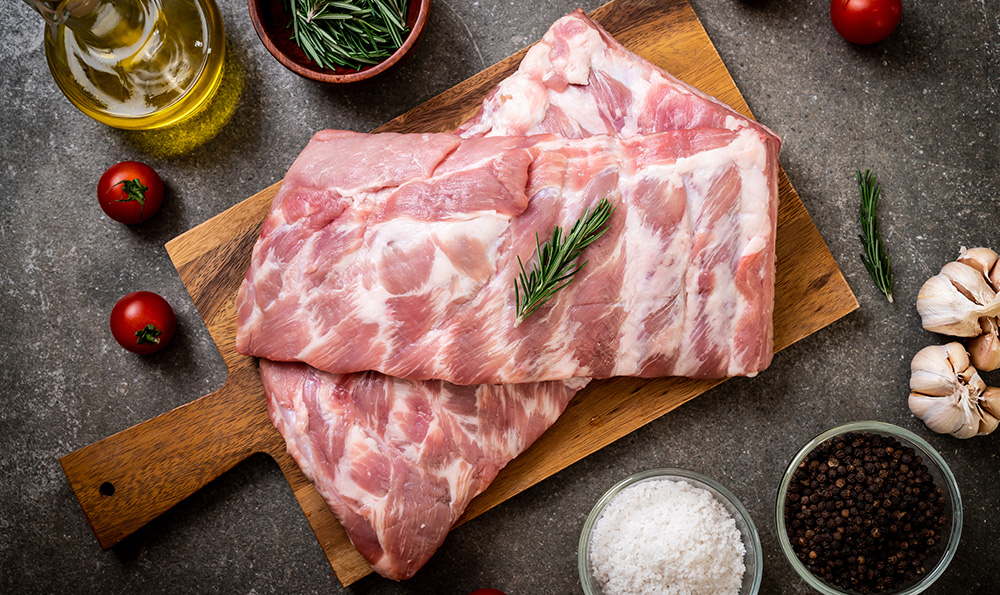 Productos frescos de cerdo